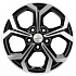 Диск KHW 1606  6,5x16 5x114,3 ET43 67,1 Black-FP (Hyundai Sonata)