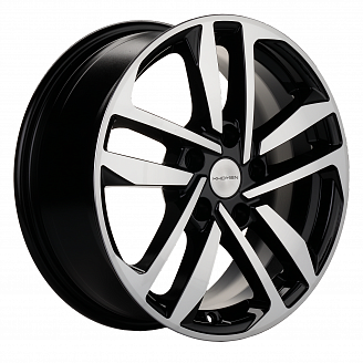 Диск KHW 1612 6,5x16 5x114,3 ET43 67,1 Black-FP (Kia Seltos)