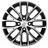 Диск Khomen Wheels 1506 7,4х15 4х100 ET46 54,1 Black-FP (Kia Rio II) KHW100601