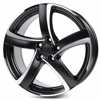Диск Alutec Shark 7,5x17 5x100 ET35 DIA 63,3 Racing Black Front Polished