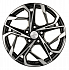 Диск KHW 1716 7x17 5x114,3 ET48,5 67,1 Black-FP (Kia Sportage)