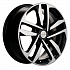 Диск KHW 1612 6,5x16 5x114,3 ET40 66,1 Black-FP (ZV_16 Qashqai/Tiida)