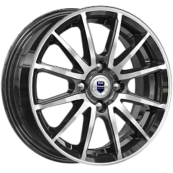 Диск K&K Квант (KC960-01) 5,5x14 4x100 ET38 DIA 60,1 Алмаз черный