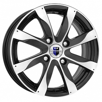 Диск K&K Джемини (KC617-18) 6x15 4x100 ET48 60,1 Алмаз черный
