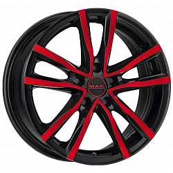 Диск MAK Milano 7x17 5x114,3 ET40 DIA 76 Black Red